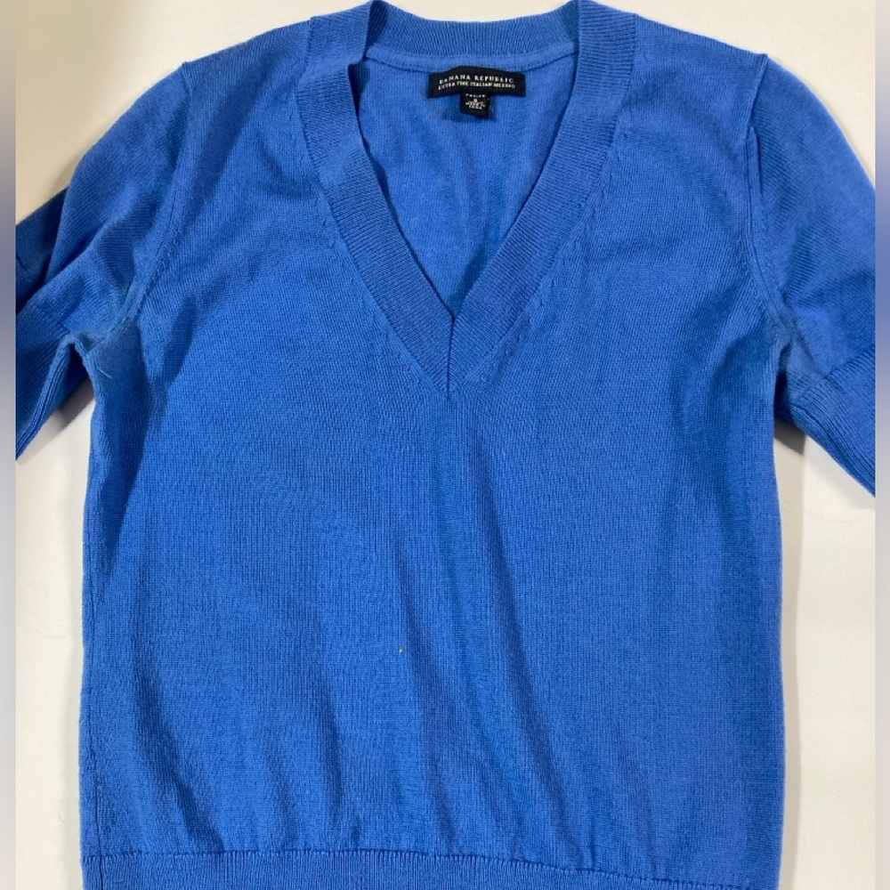 Banana Republic Wool Short Sleeve Sweater